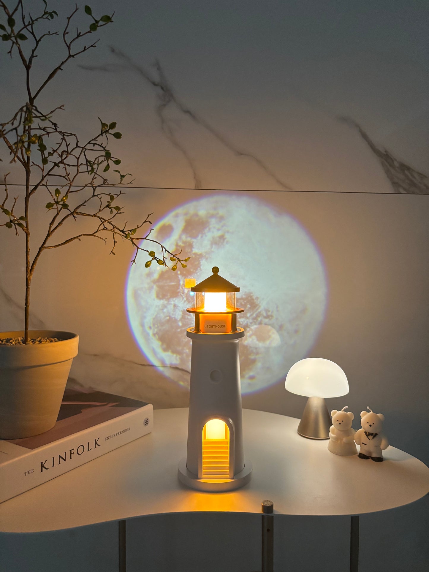 VividLumi Moon Projector Night Light Lamp – Bluetooth Speaker & Projection Lamp